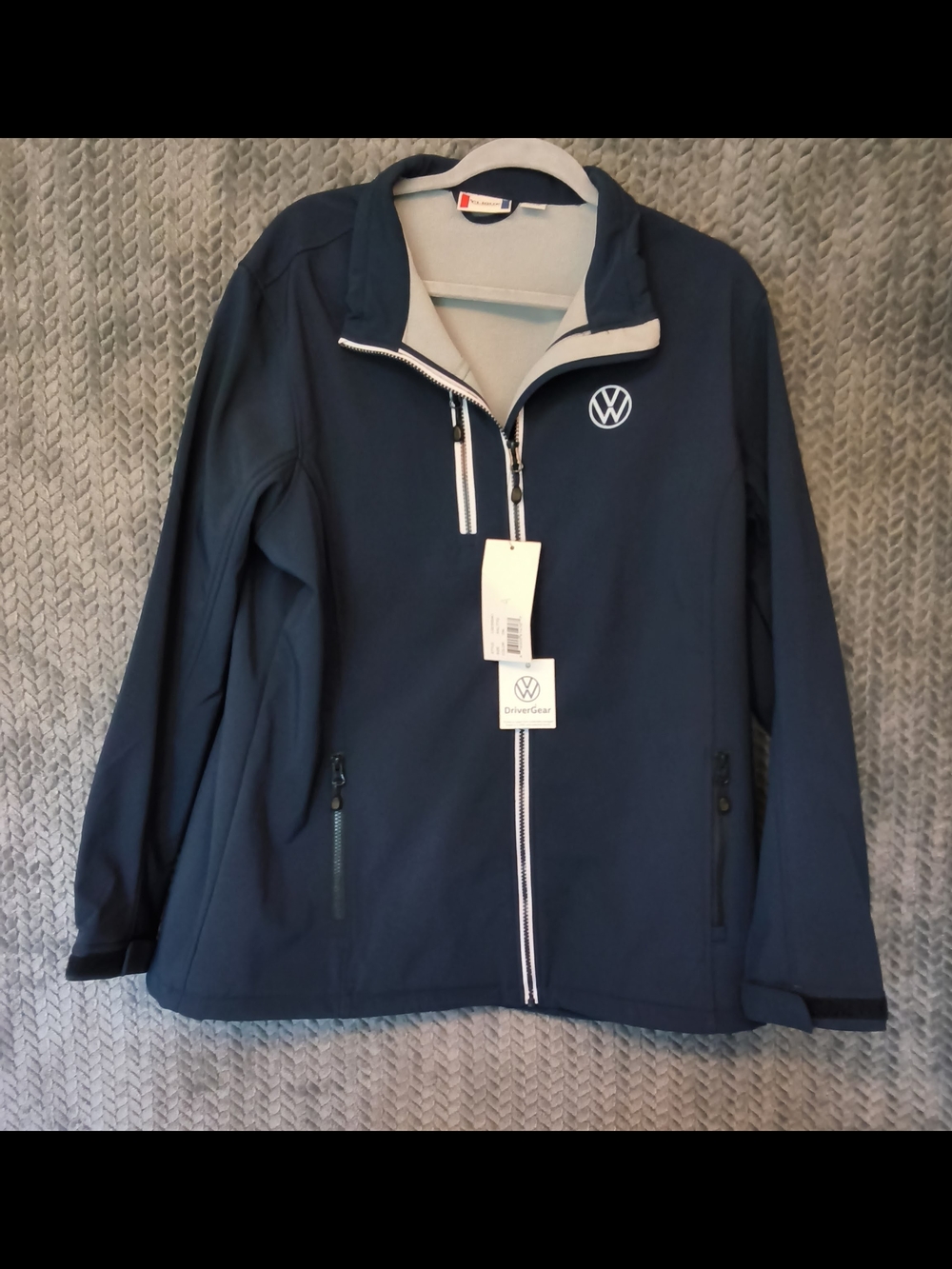 Volkswagen Men's Navy Performance Softshell Jacket
